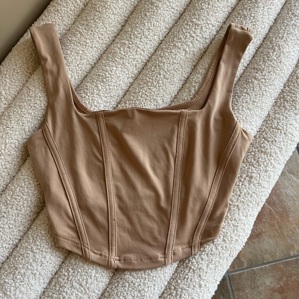 Cropped corset top